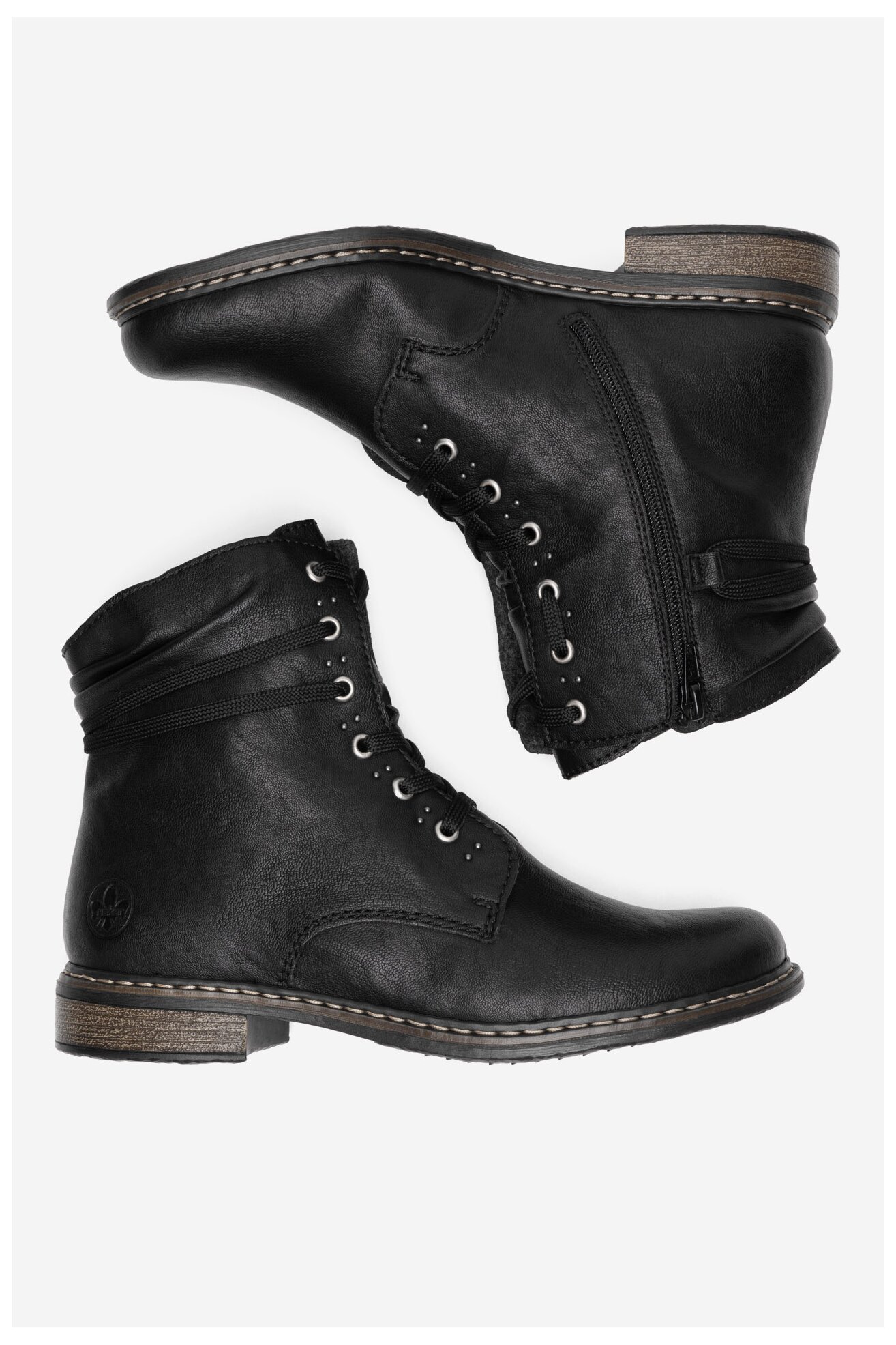 Csizma Rieker 71218-00 FEKETE