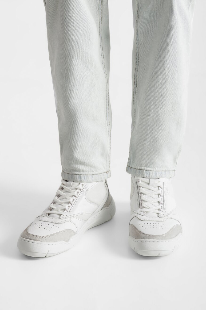 
                Badura - Sneakersy skórzane - 5904862838564