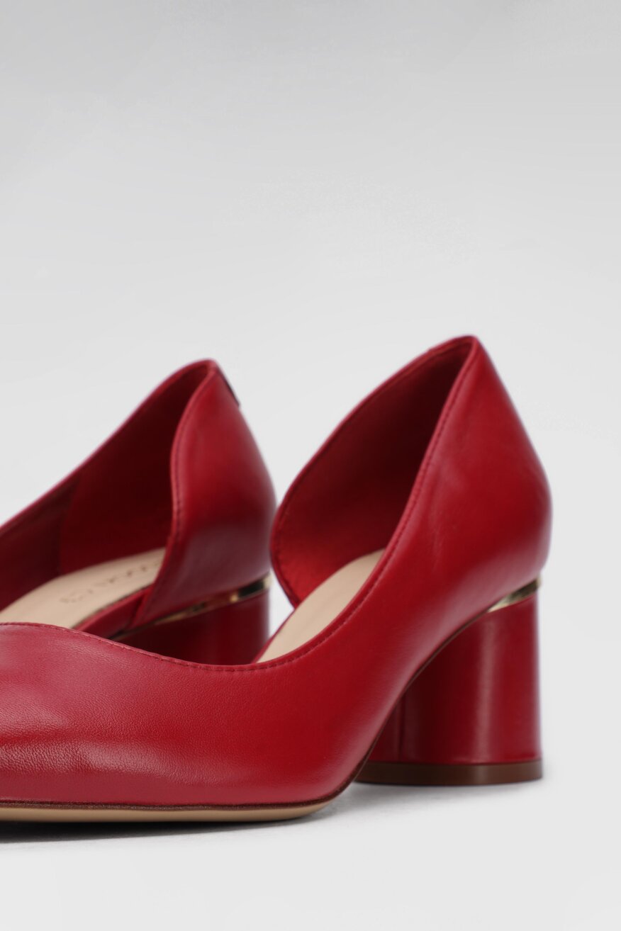 
                Lasocki - Skórzane czółenka na obcasie - 5903698423944