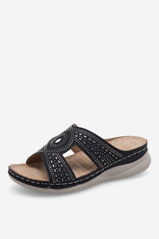 Шльопанець Clara Barson WYL05010-30 ЧОРНИЙ