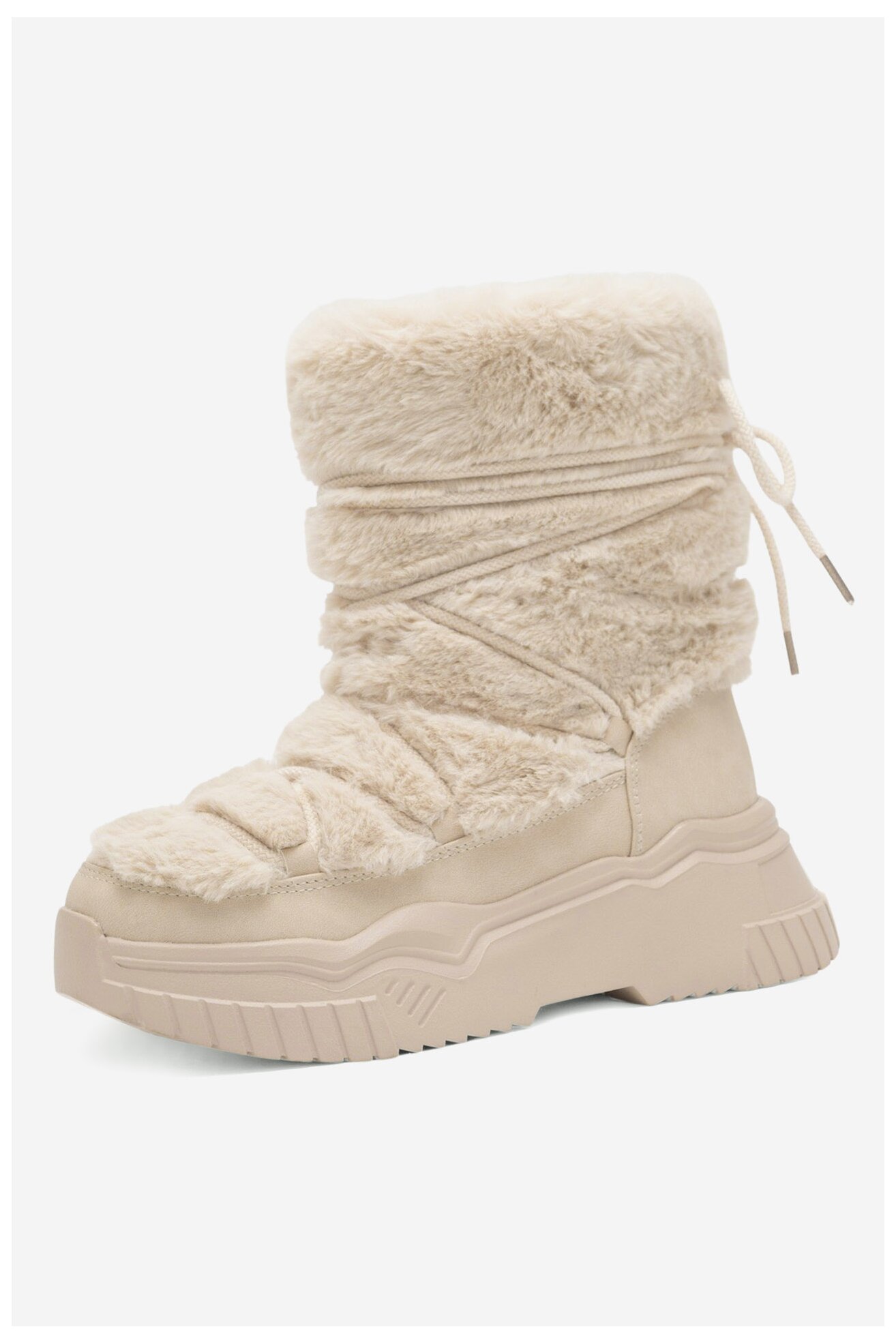 Botki DeeZee NELA WS6009-01 Beżowy