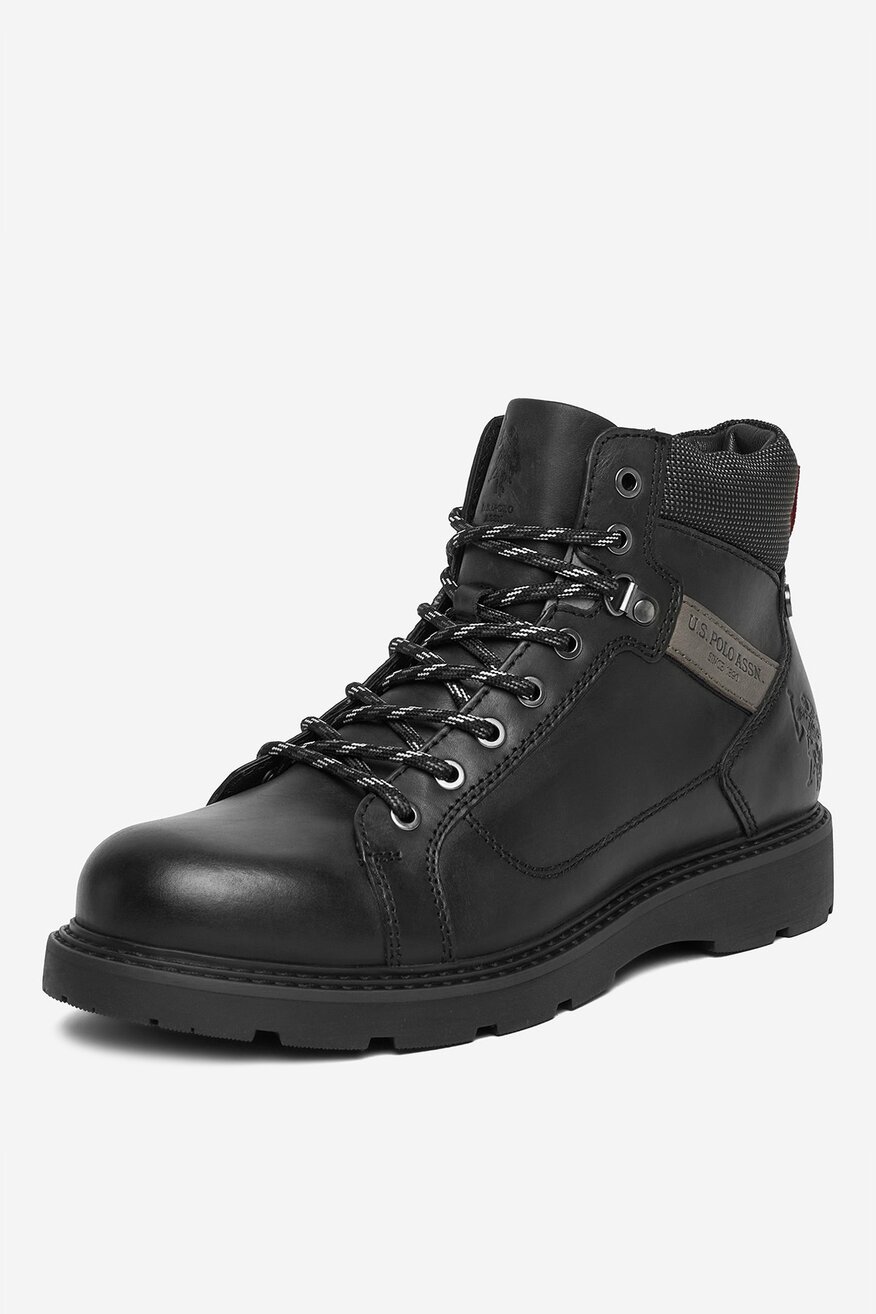 U.S. POLO ASSN. - Skórzane trzewiki sznurowane - 5906751463109