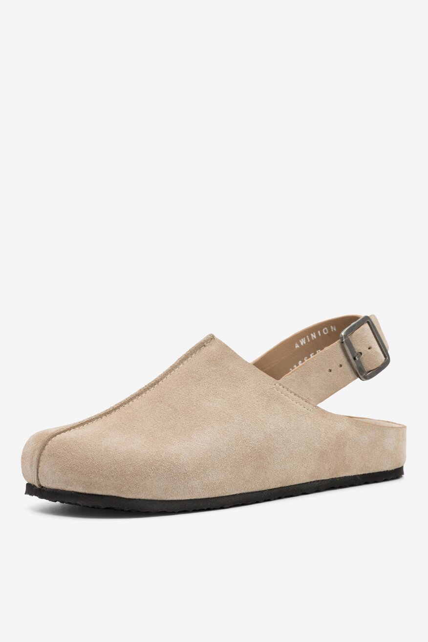 SIMPLE - Klapki mule skórzane - 5904862753836