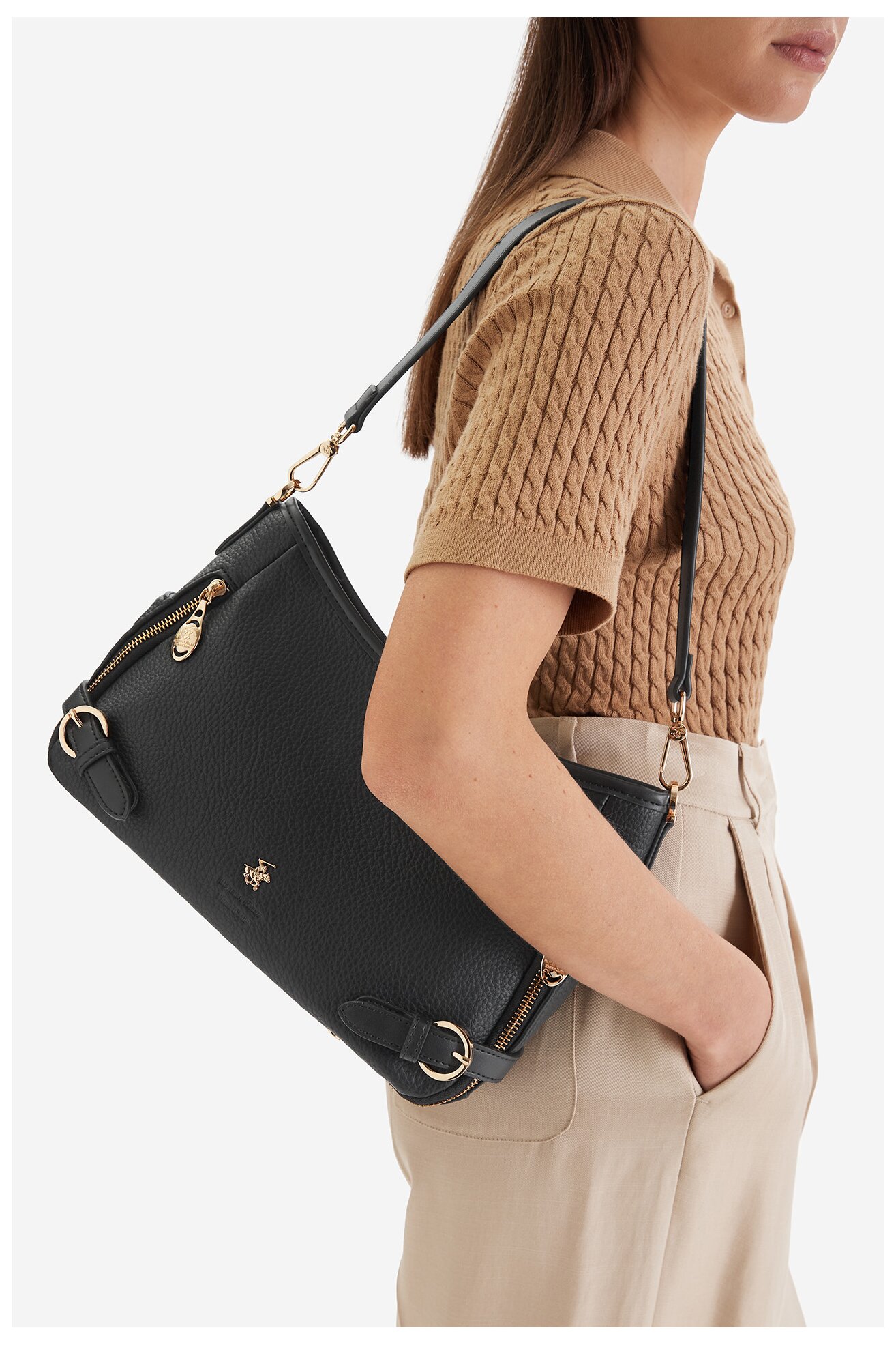 Kézitáska Beverly Hills Polo Club CEO-BHPC-C-011-09 FEKETE