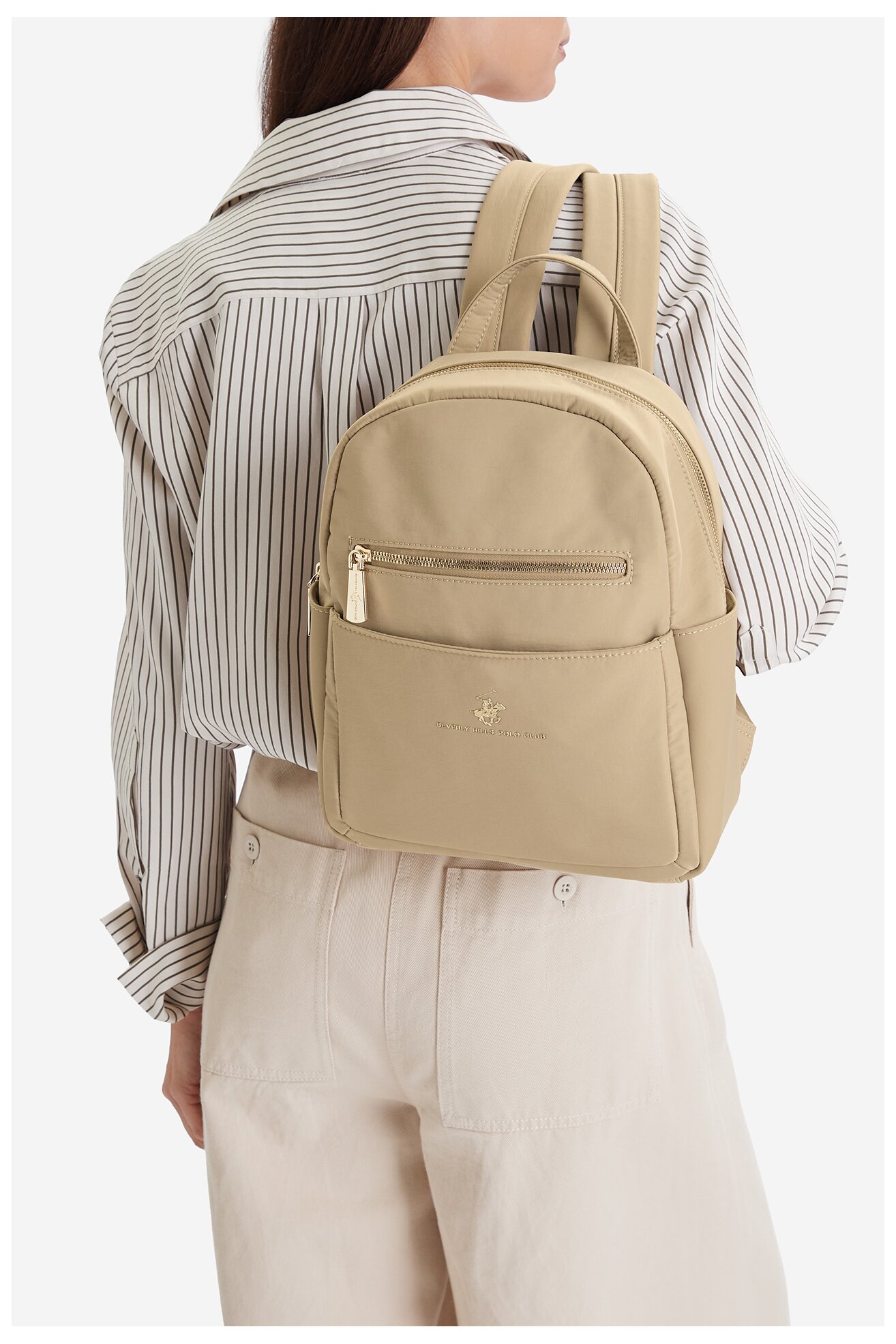 Plecak Beverly Hills Polo Club CEOWB-BHPC-L-006-09 Beżowy