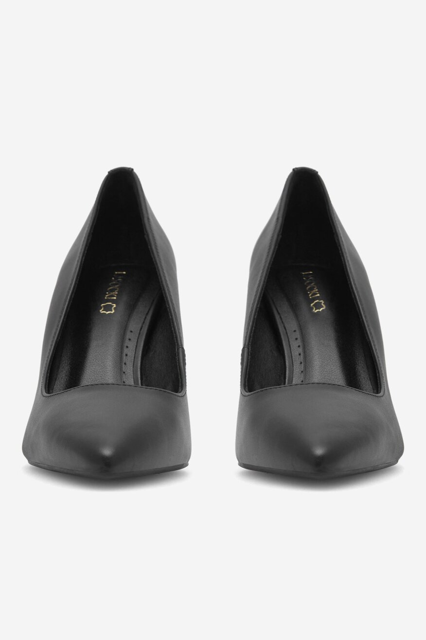 
                Lasocki - Czółenka skórzane na słupku - 5905588325703