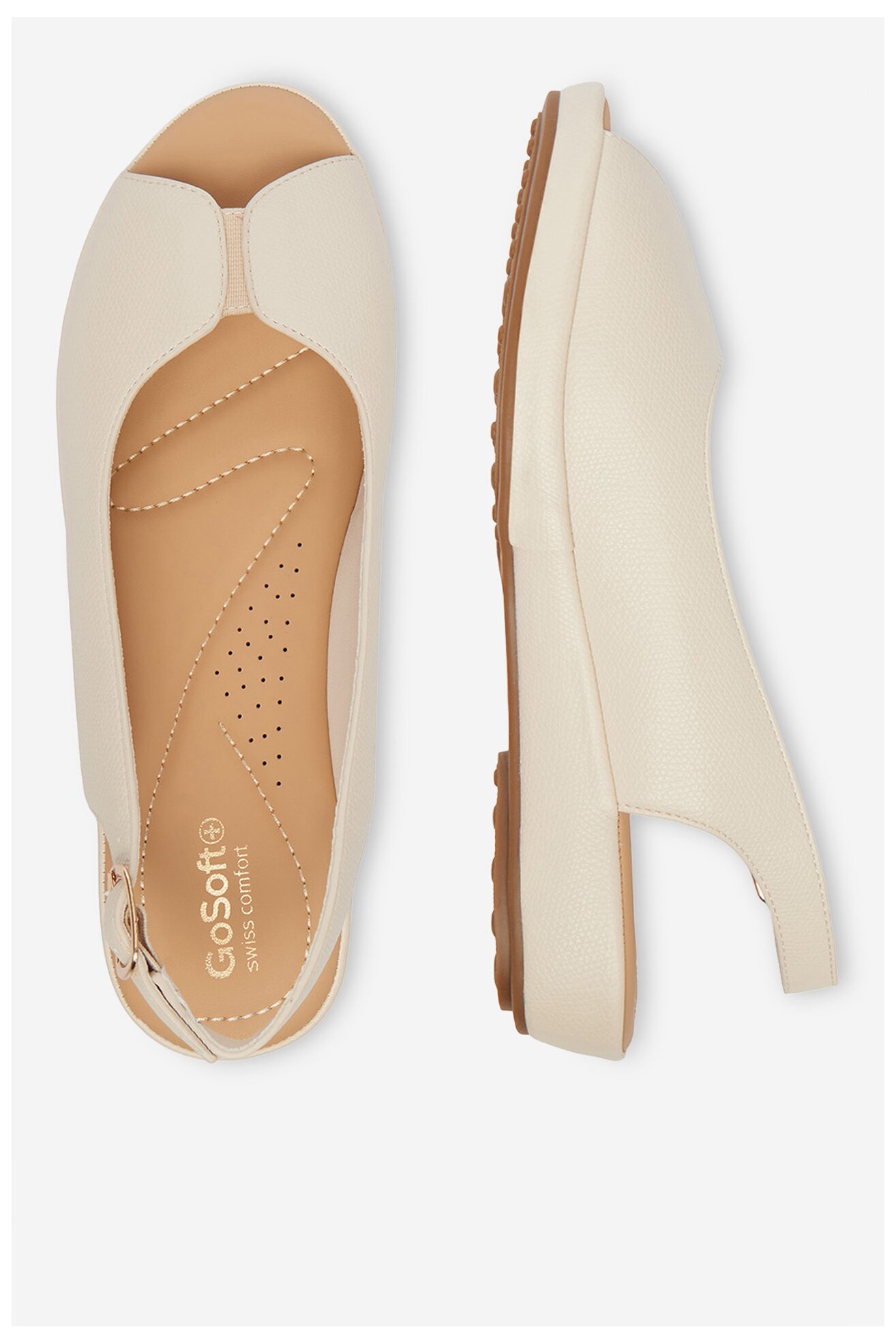 Sandały Go Soft CEO-R25SS02354 Kremowy