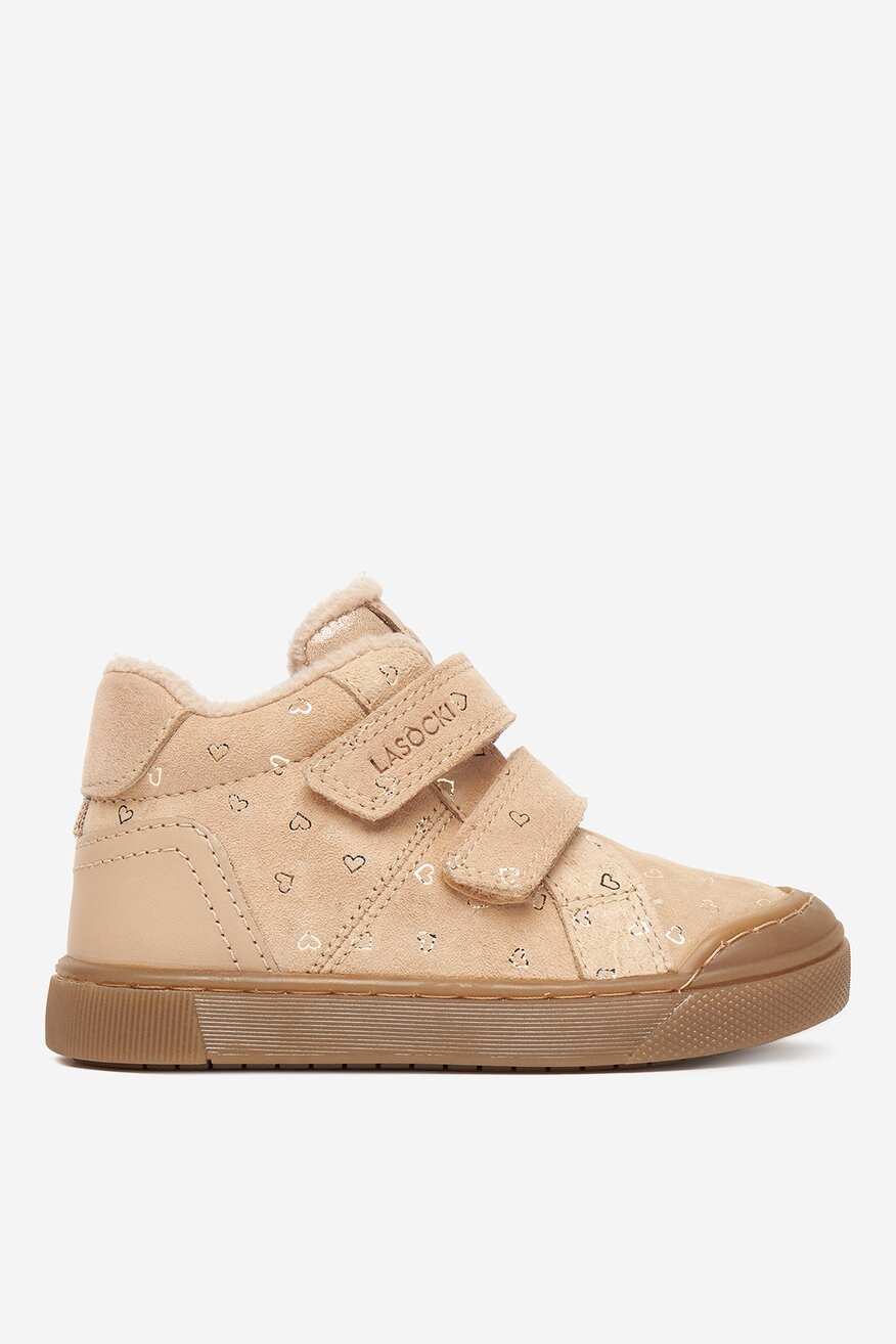Šněrovací vyšší obuv Lasocki Kids BÉŽOVÁ - 5906751213186