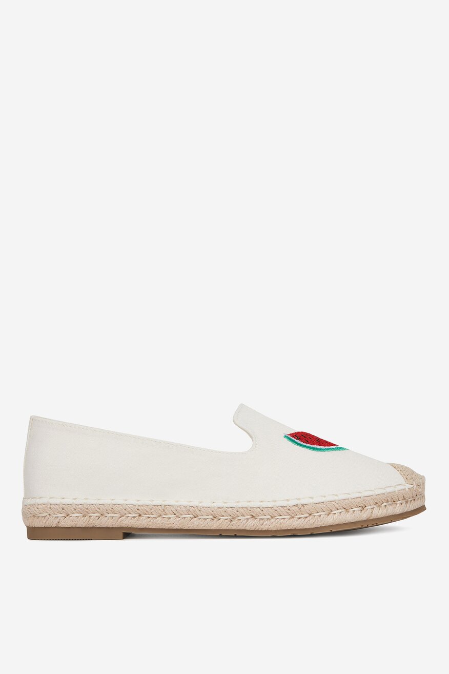 Espadrile DeeZee ALB - 5904410836080