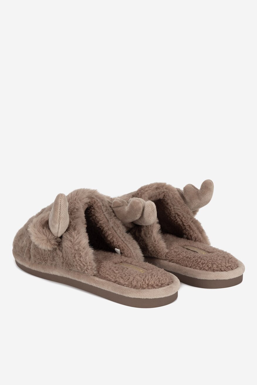 Papuci de casă Home&Relax BEJ ÎNCHIS - 5903419649974