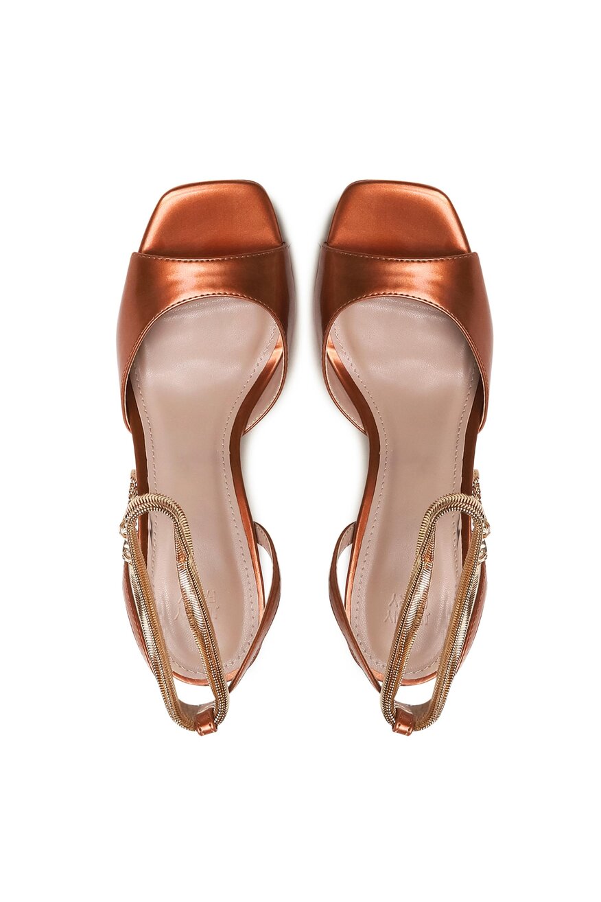 
                Jenny Fairy - Sandały na obcasie miedziane - 5903698706566