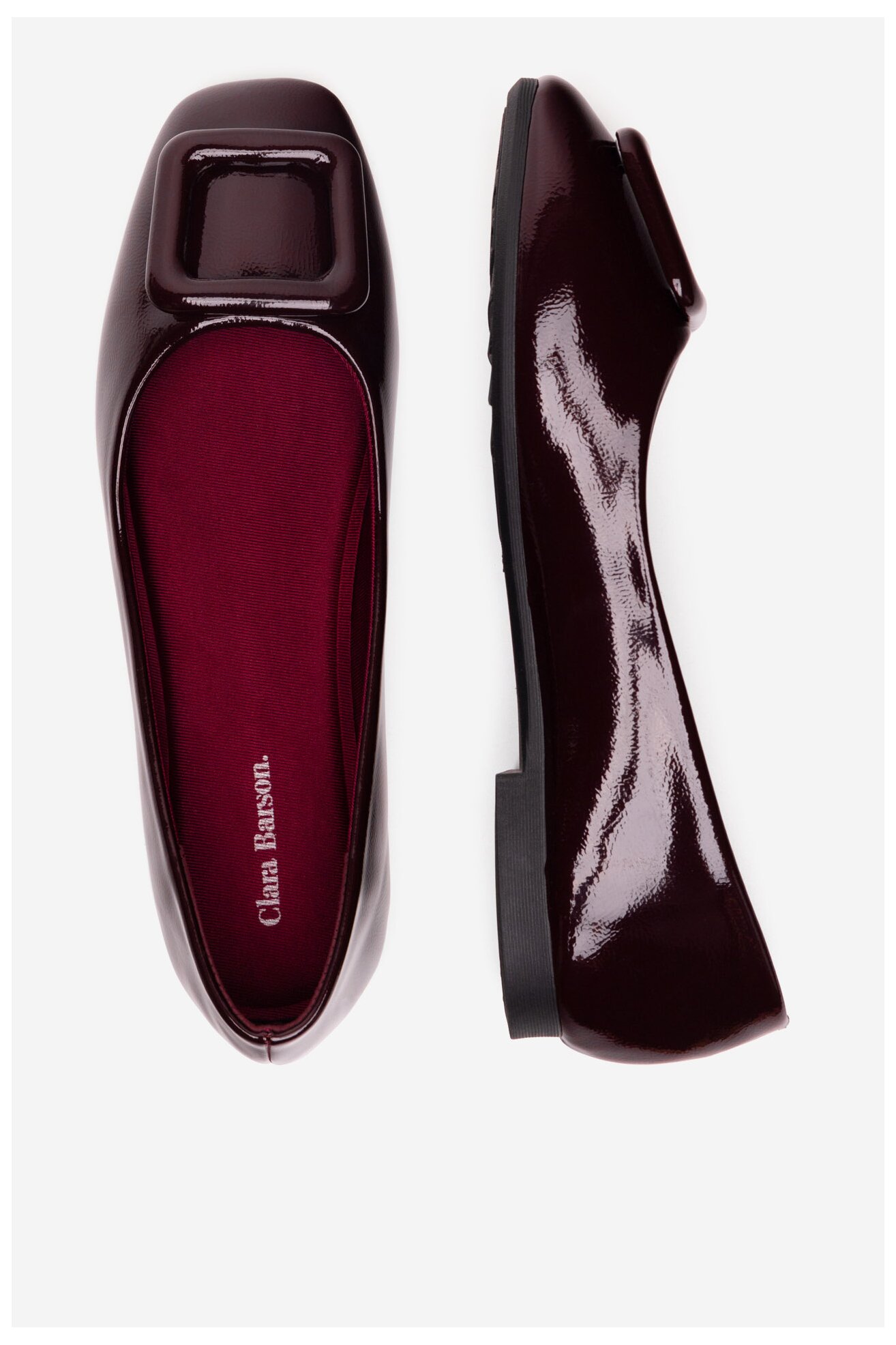 Baleriny Clara Barson WFA3513-1 BORDÓ