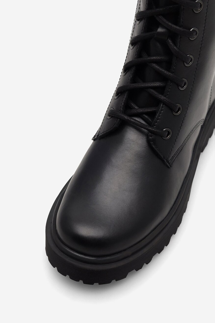 Lasocki - Trzewiki skórzane ocieplane - 5905588734178