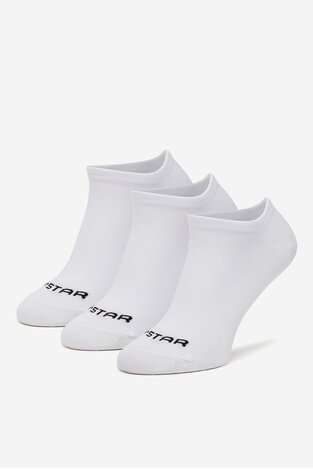 Шкарпетка G-STAR RAW AS_G-STAR_S_136_SS25 (3-PACK) БІЛИЙ
