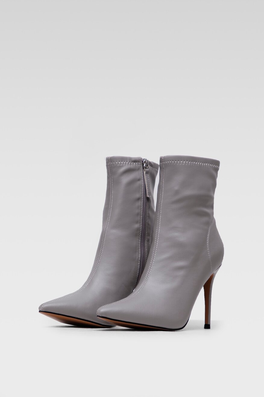 
                DeeZee - Botki szpice szare - 5903698955391