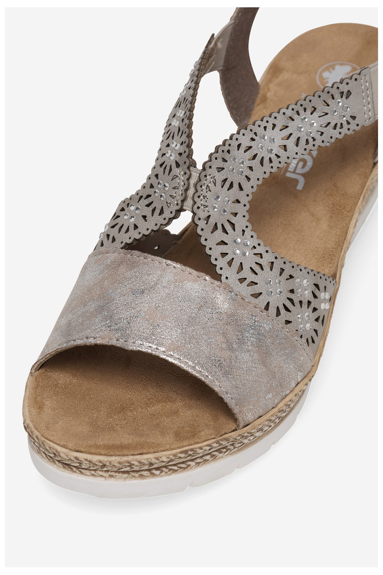 Szandál Rieker 61916-91 EZÜST