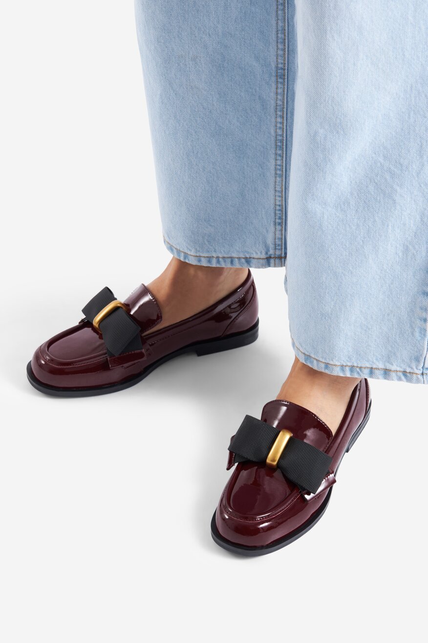 Mokasíny Gino Rossi BORDÓ - 5905588956181
