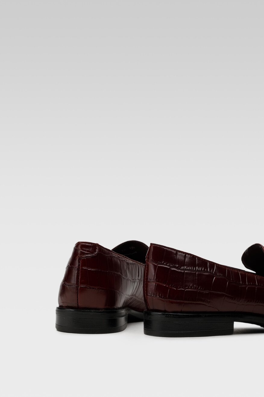 
                Lasocki - Skórzane mokasyny ze zwierzęcym motywem - 5903698935874