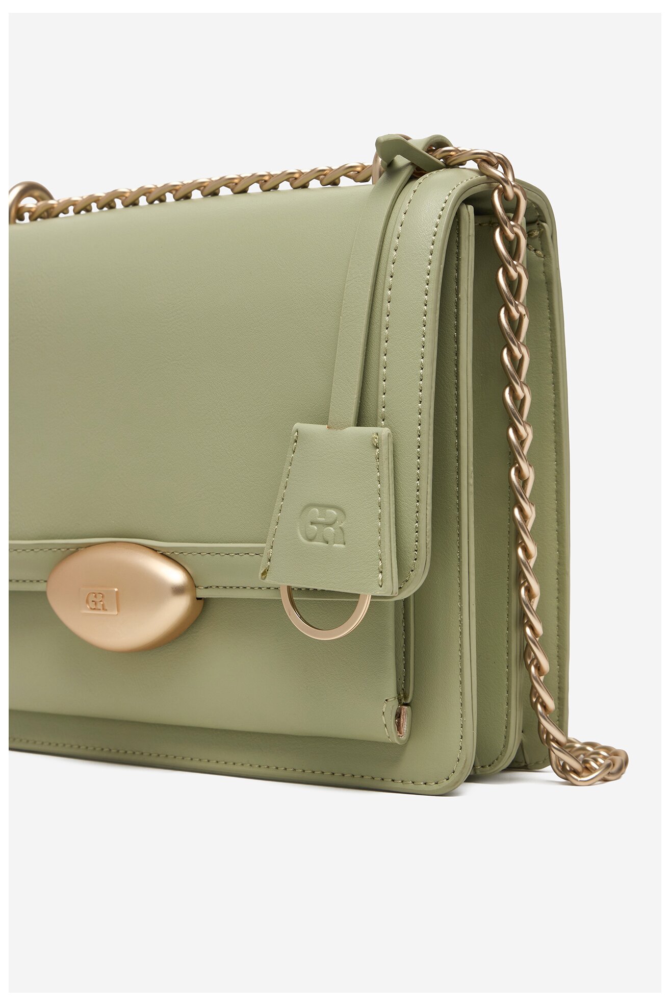 Сумка З Ремінцем Gino Rossi EO-KY129 СВІТЛО-ОЛИВКОВИЙ