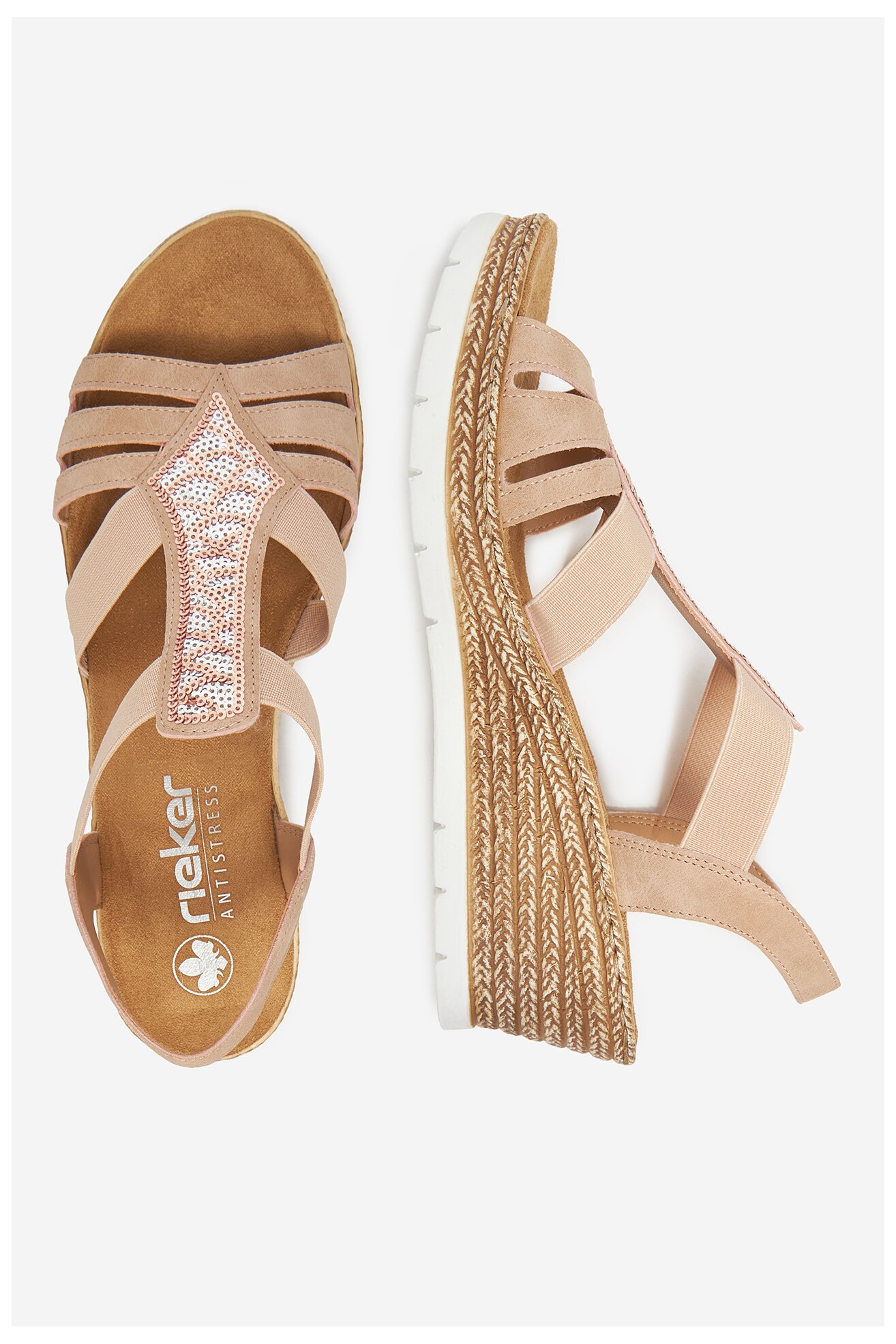 Сандали Rieker 61913-31 СВЕТЛОРОЗОВ