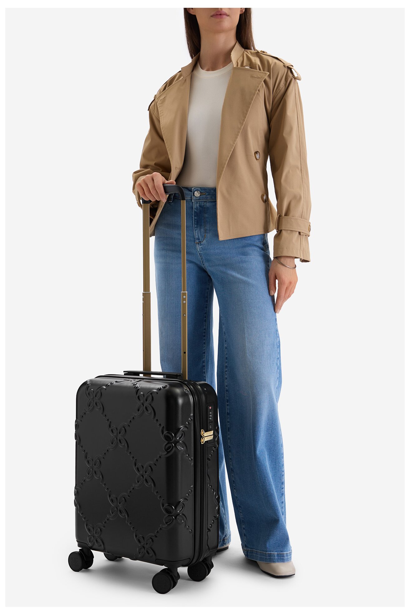 Walizka NINE WEST CEO-NW-S-005-09 BLACK Czarny