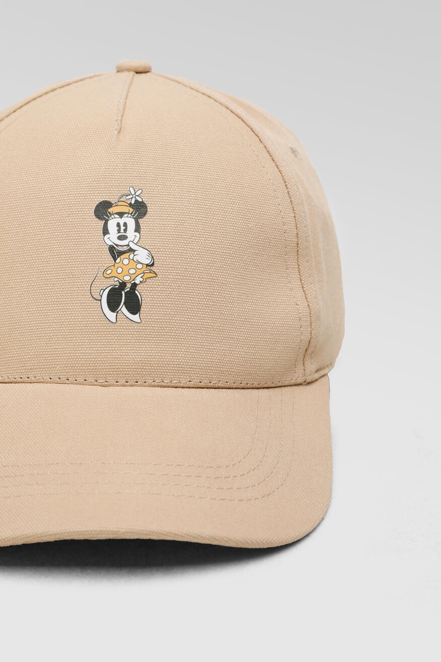 CCC&DISNEY - Czapka z daszkiem z printem beżowa - 5904248436575