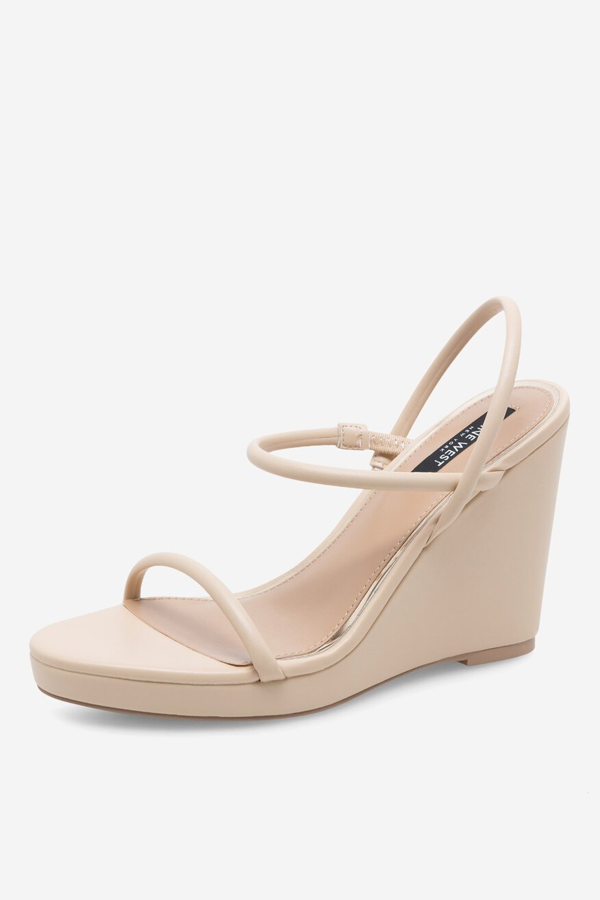 NINE WEST - Sandały na koturnie - 5905588560012