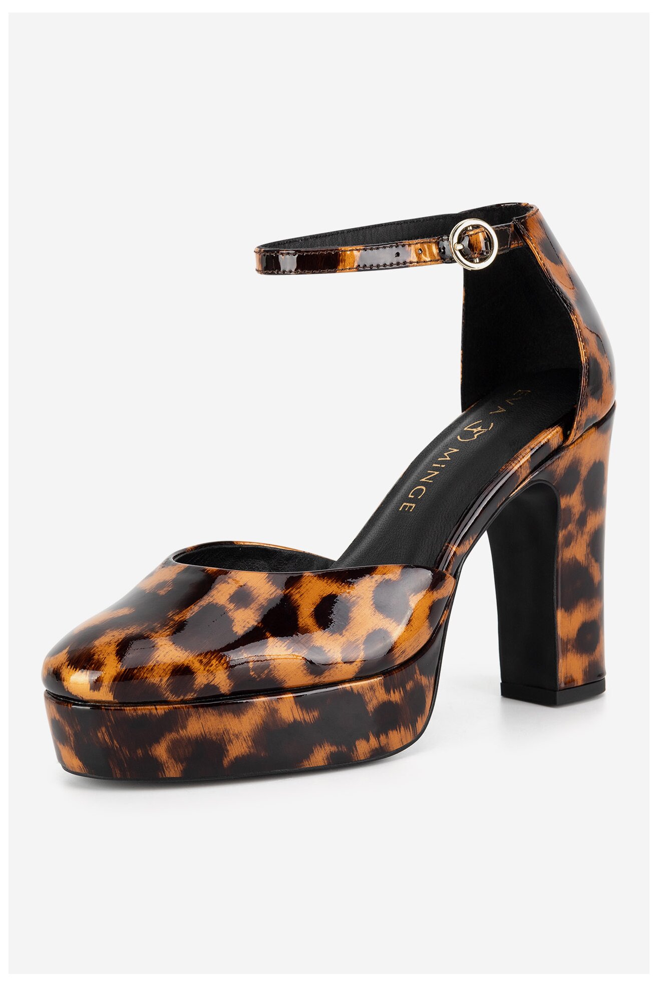 Елегантни обувки EVA MINGE ASILA-115824 ТЪМНОКАФЯВ