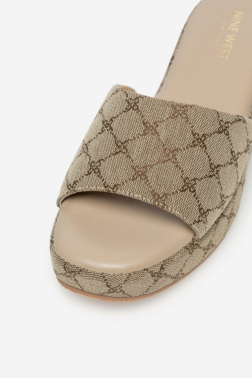 Pantofle NINE WEST BÉŽOVÁ - 5905588651000
