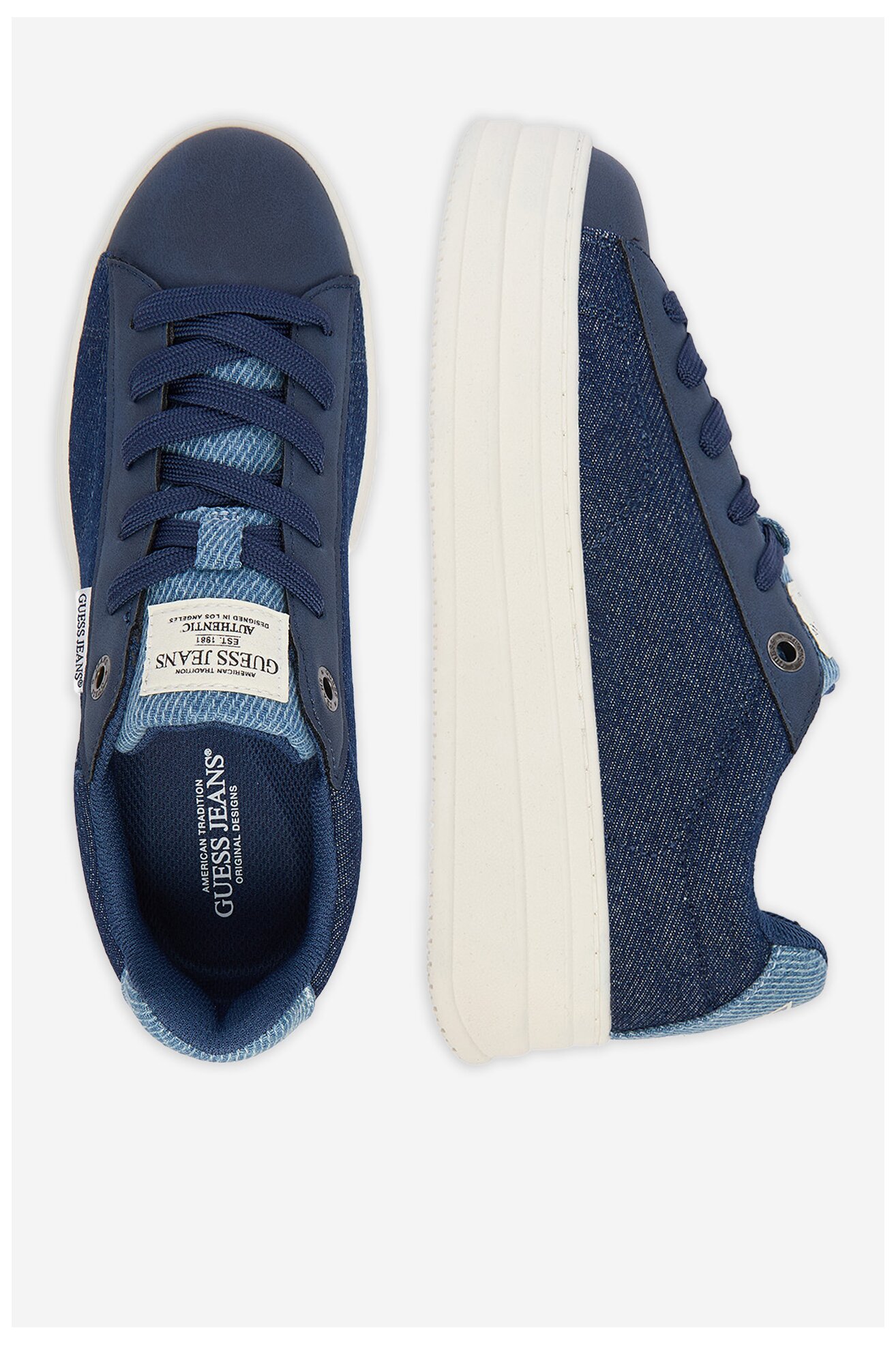 Sneakers GUESS JEANS WBEO-GSJ0917 Granatowy ciemny