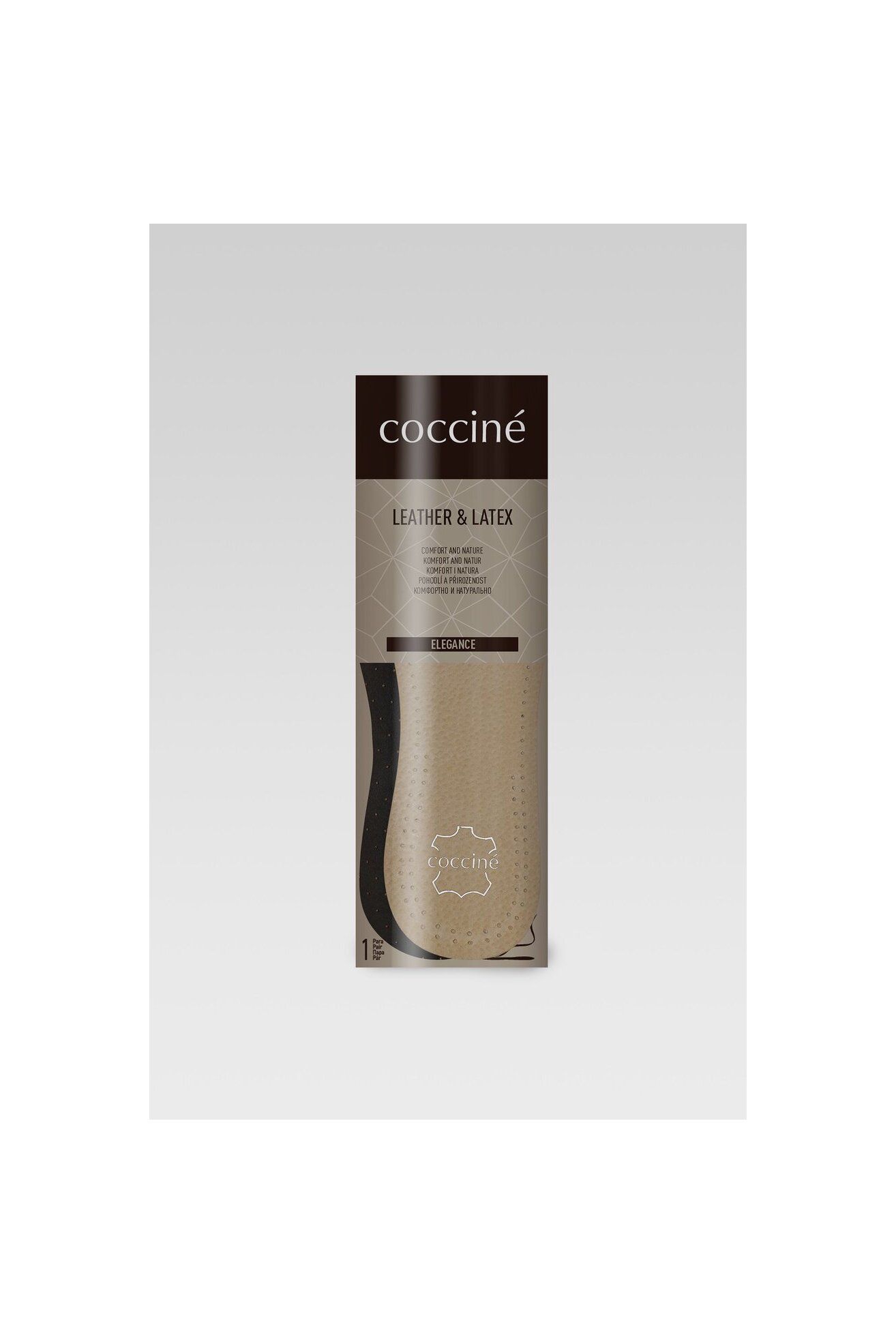 Wkładki do obuwia Coccine LEATHER & LATEX WKŁADKA NR 35-36 Beżowy
