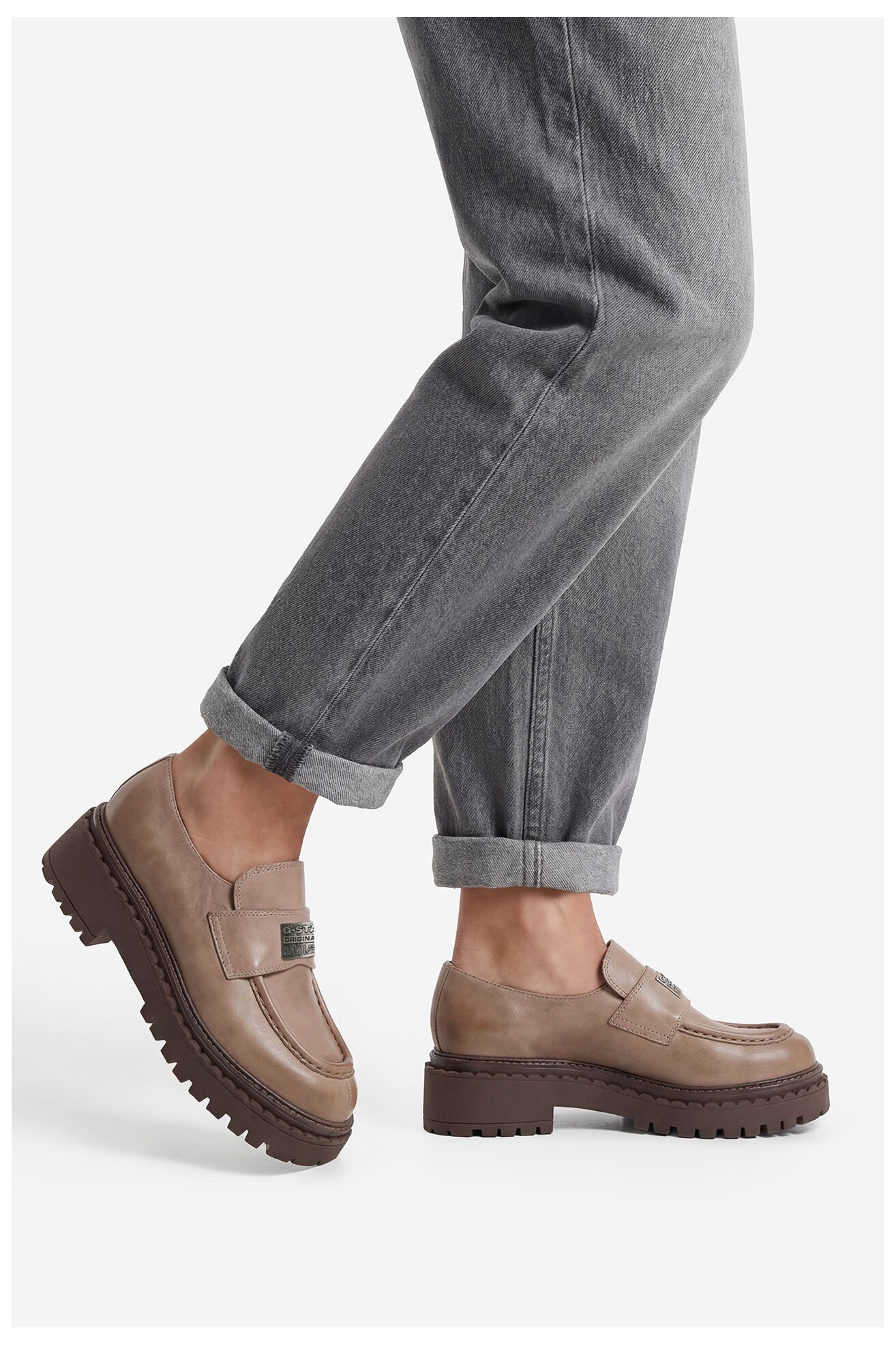 Мокасини G-STAR RAW EO-DOLUNAY-25FW05 СИВ