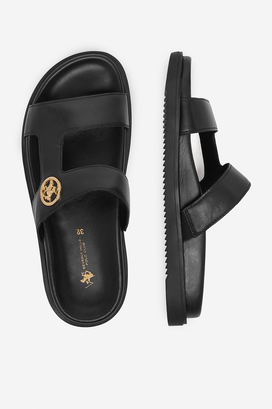 
                Beverly Hills Polo Club - Klapki skórzane - 5906751898925