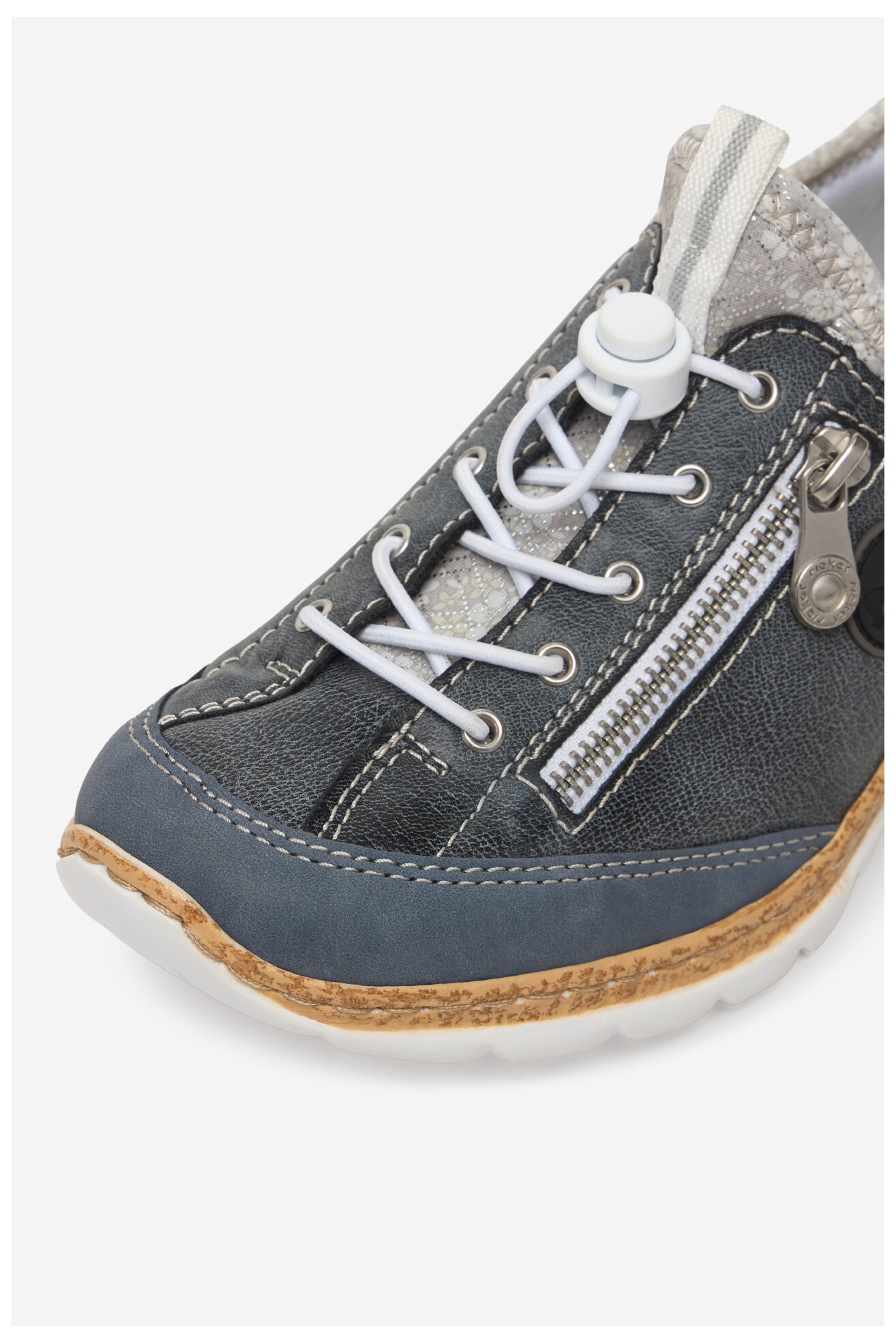 Półbuty Rieker CEO-N42F2-14 Jeansowy