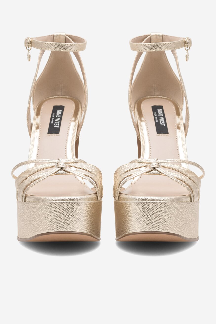 
                NINE WEST - Sandały na słupku - 5905588148180