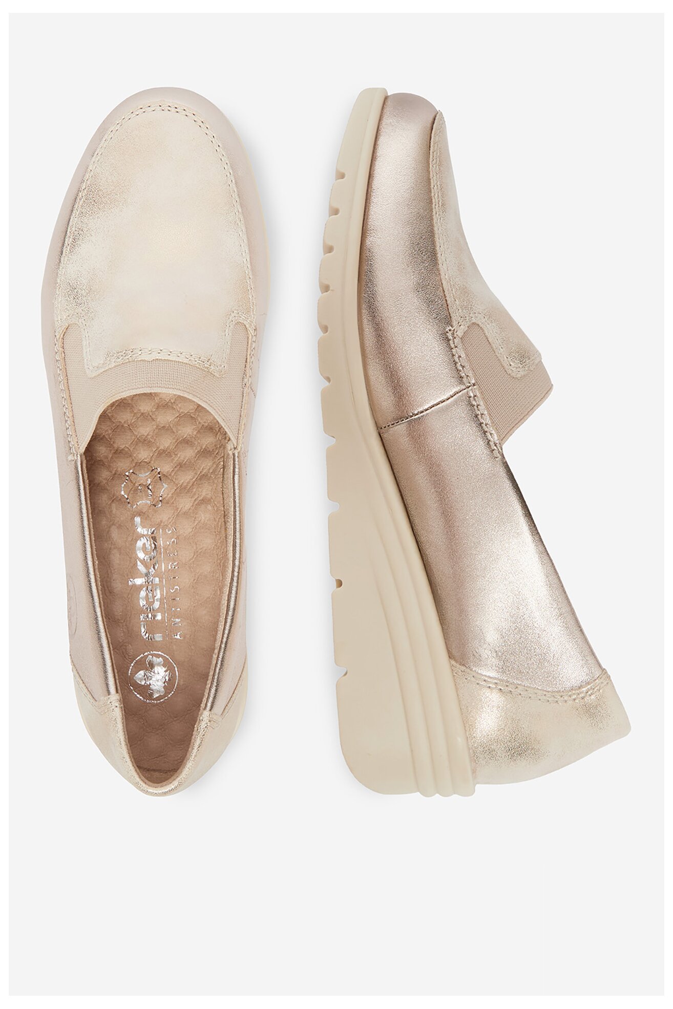 Половинки обувки Rieker CEO-L5351-60 ЗЛАТИСТ