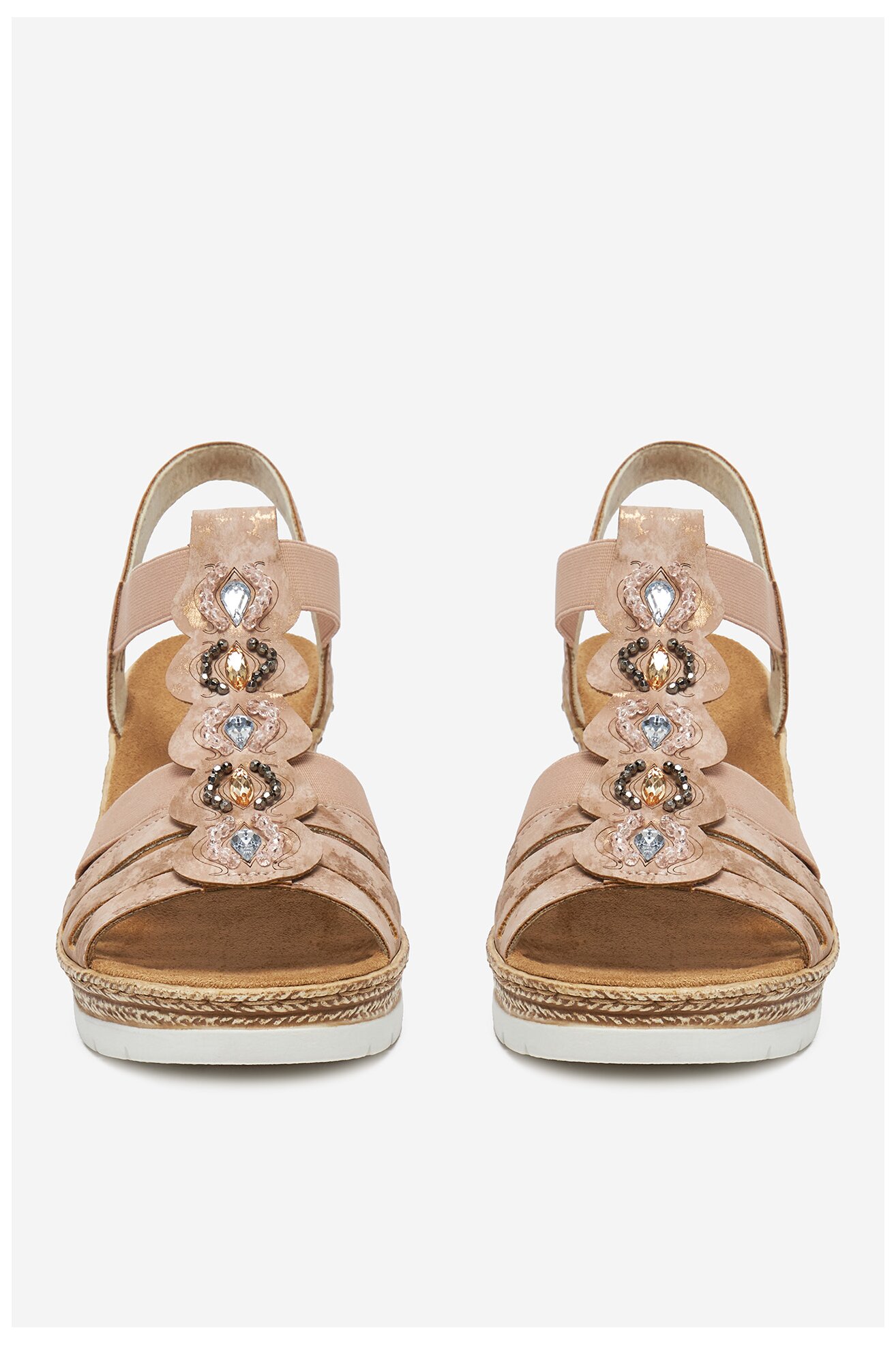 Sandały Rieker CEO-619B2-31 Różowy jasny