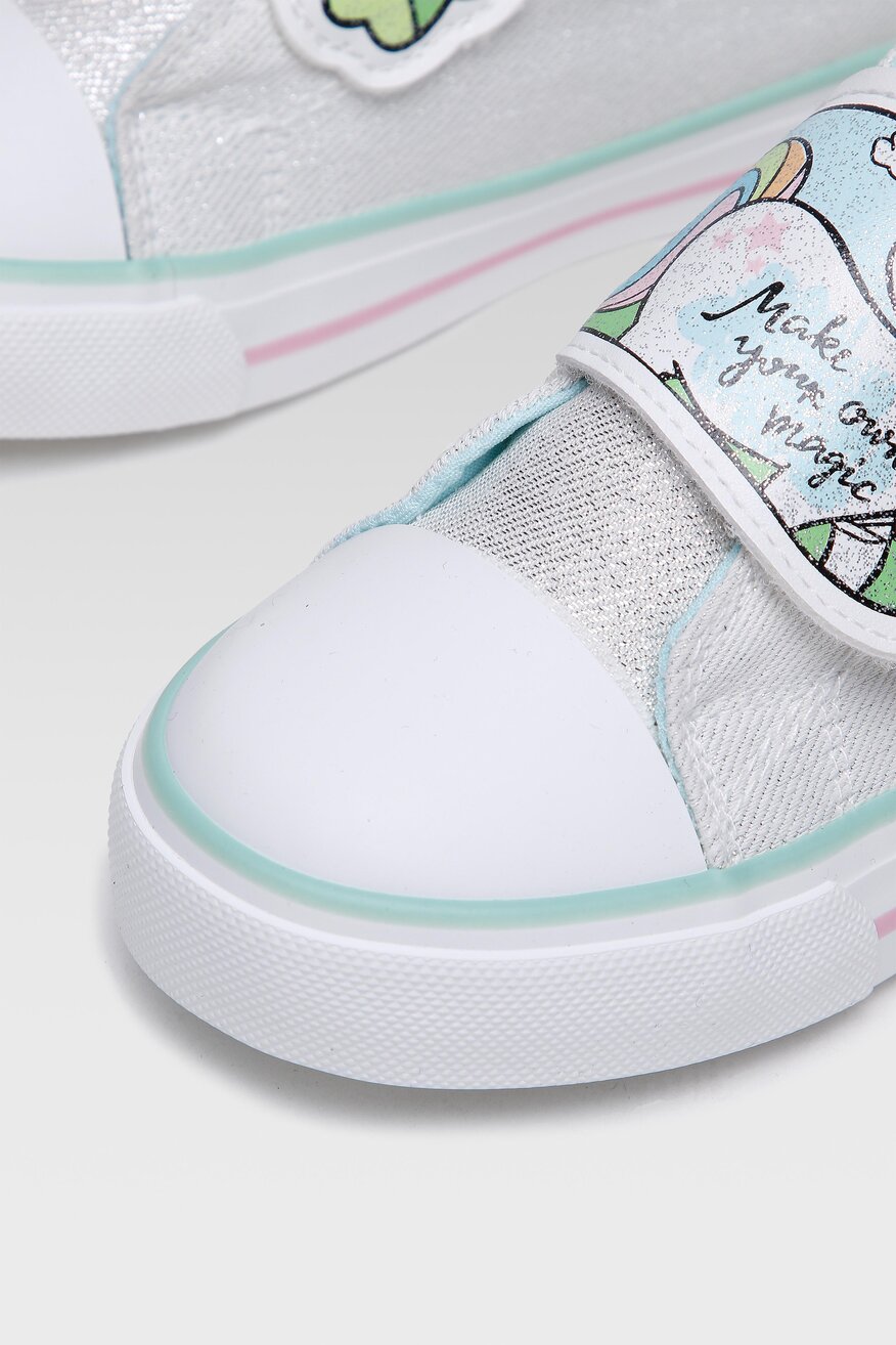 
                Nelli Blu - Trampki metaliczne srebrne - 5903698844176