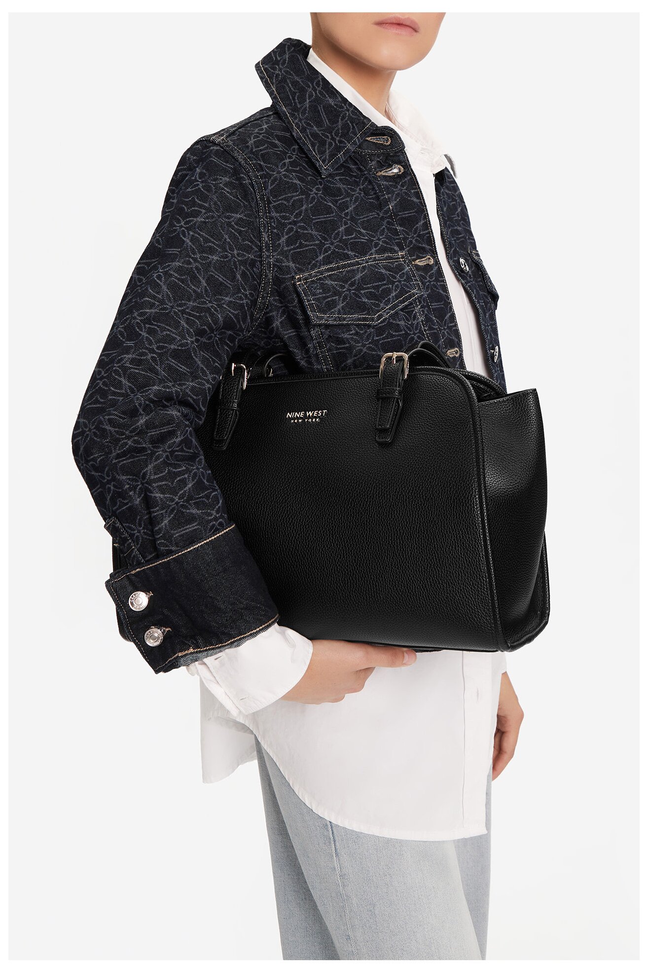 Kézitáska NINE WEST CEO-AGNES-LA482-3038 FEKETE