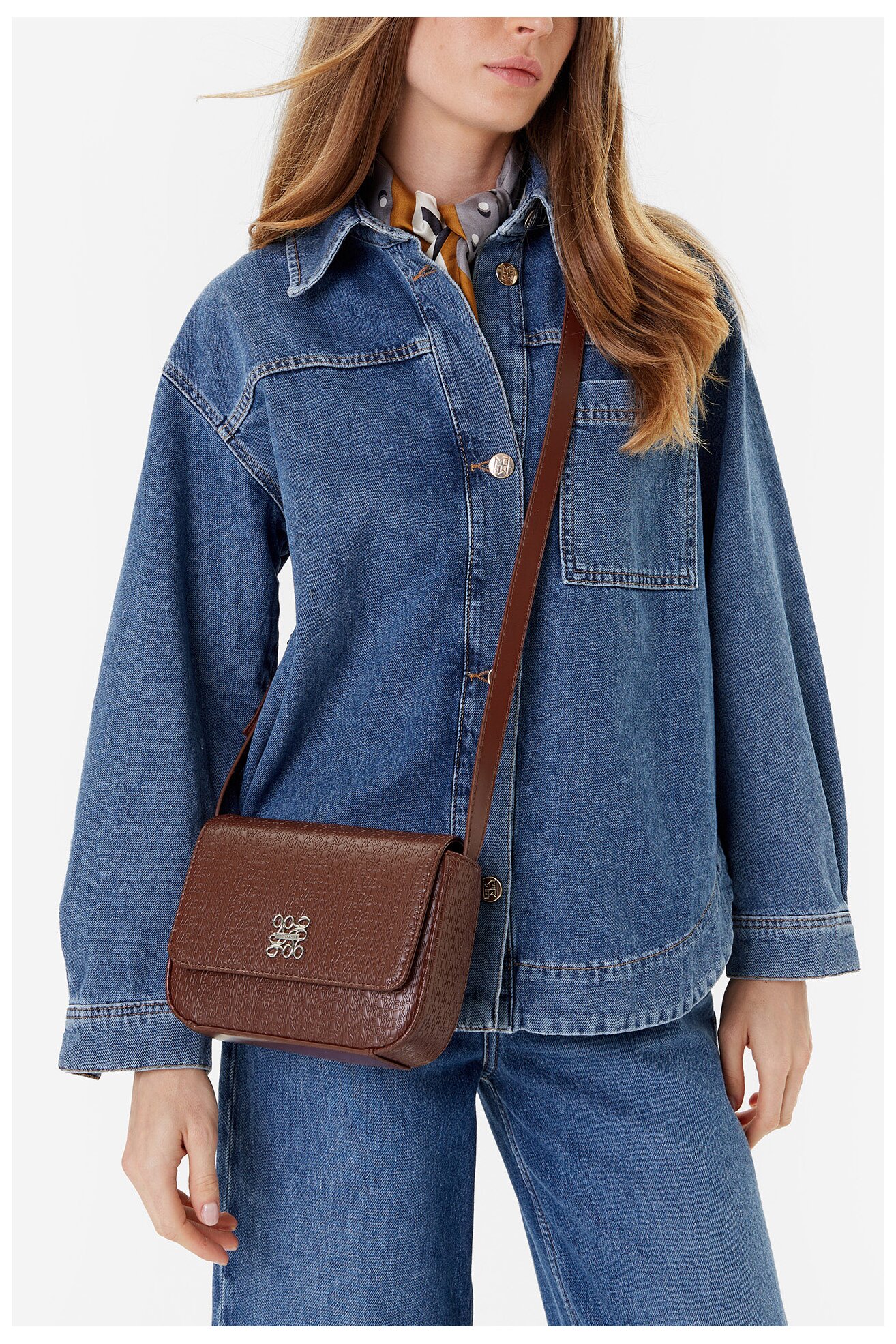 Дамска чанта NINE WEST CEO-HAMPSHIRE-I-LDA8176 КАФЯВ