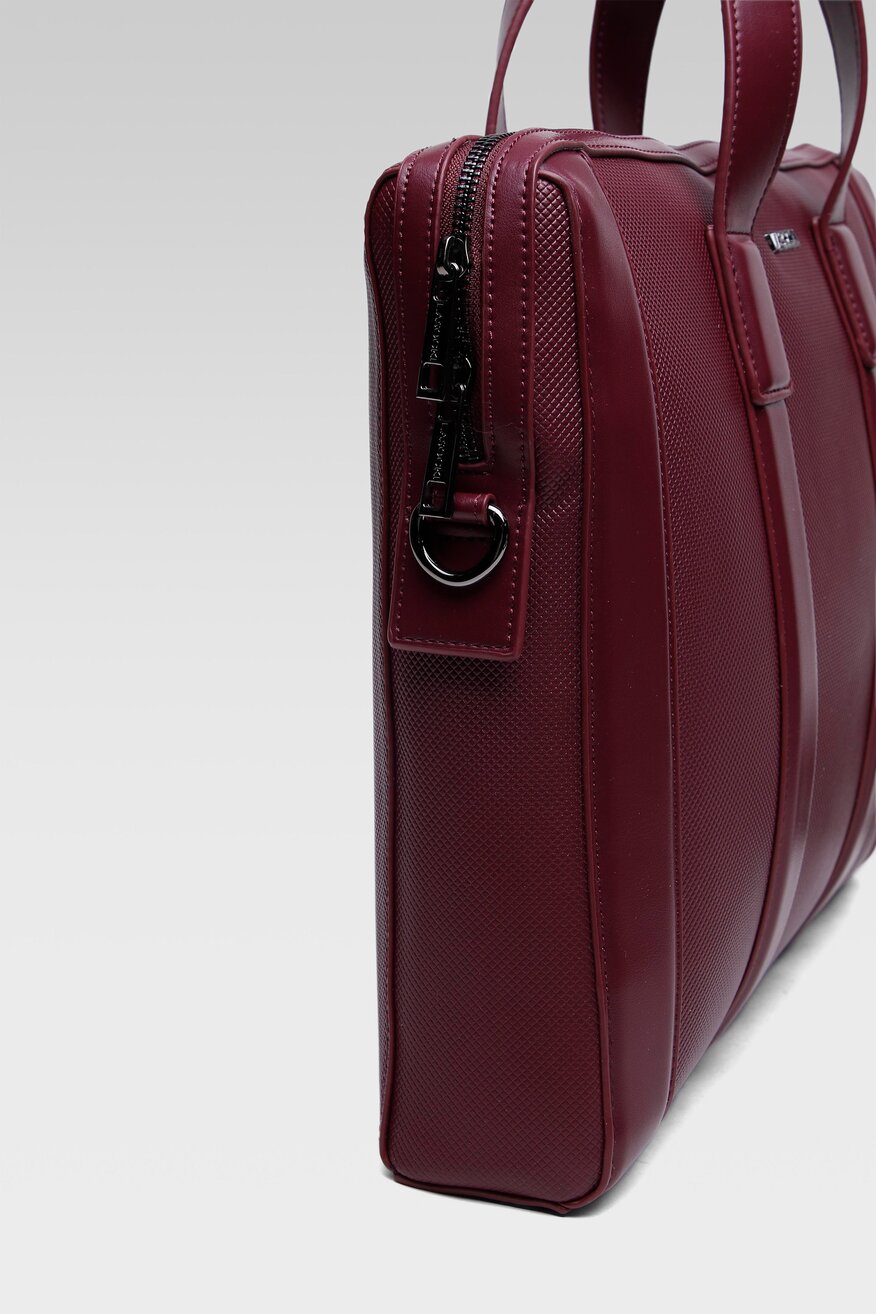 
                Lasocki - Torba na laptopa bordowa - 5903698858876