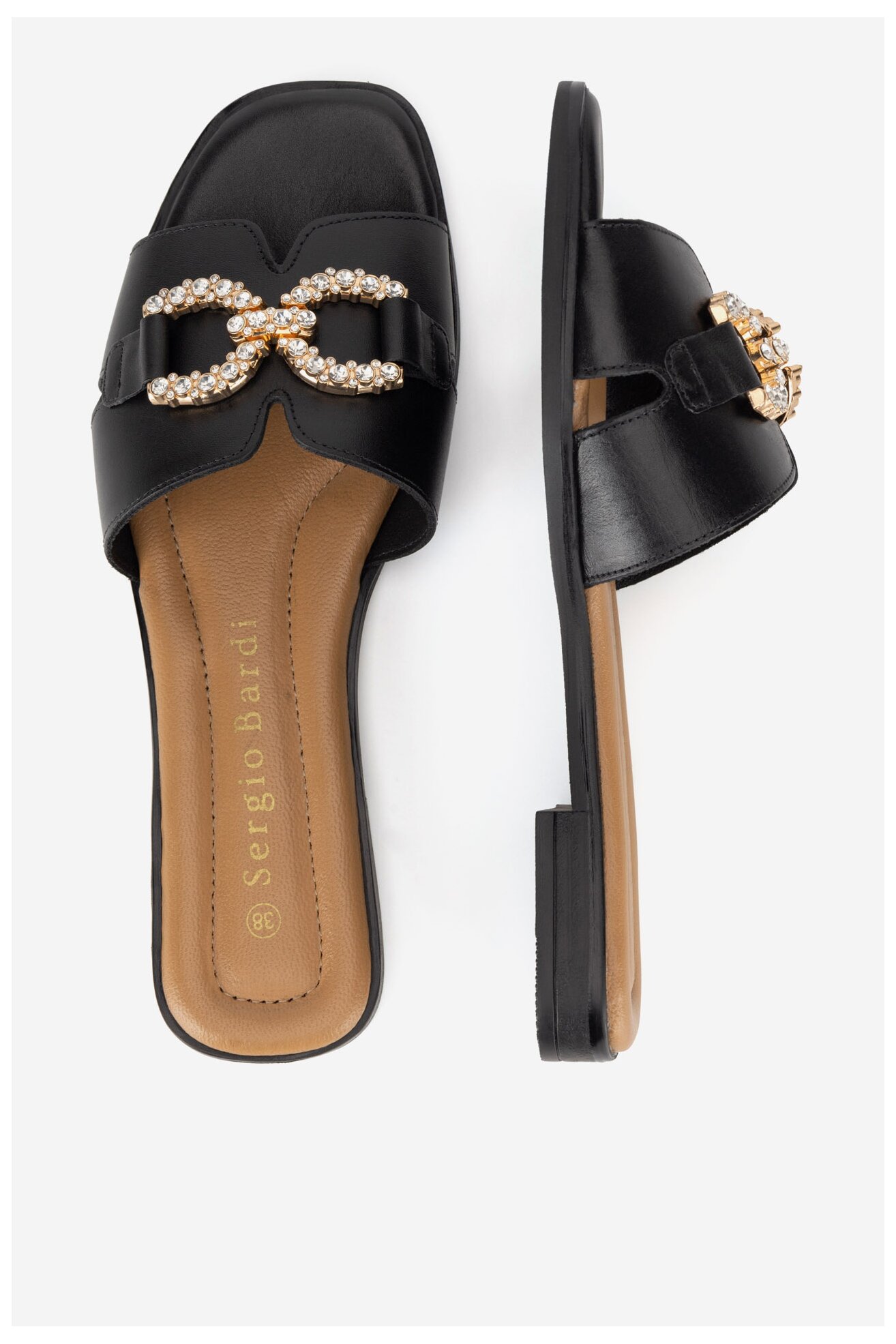 Klapki Sergio Bardi WI16-D1033-03SB Czarny