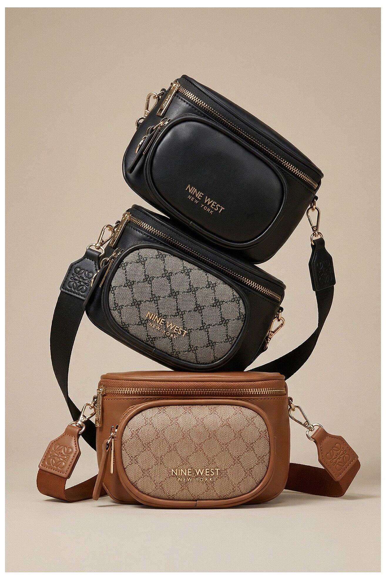 Сумка З Ремінцем NINE WEST CEO-OLIVIA-O24294 ЧОРНИЙ