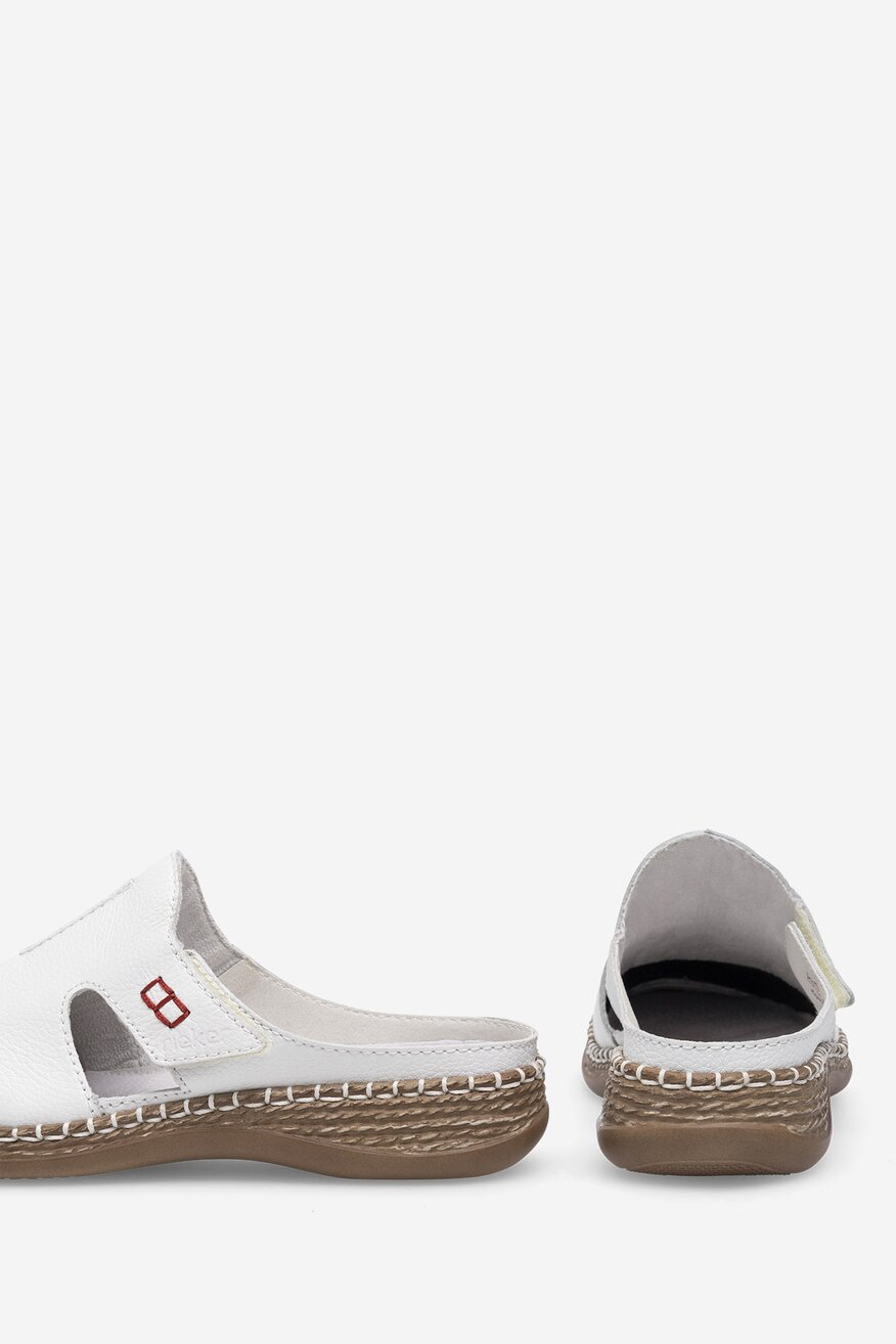 Rieker - Skórzane klapki - 2230056268439