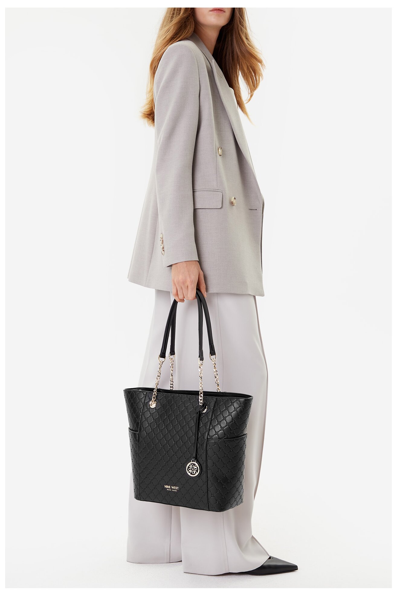 Kézitáska NINE WEST CEO-NEBRASKA-LDA8208A FEKETE