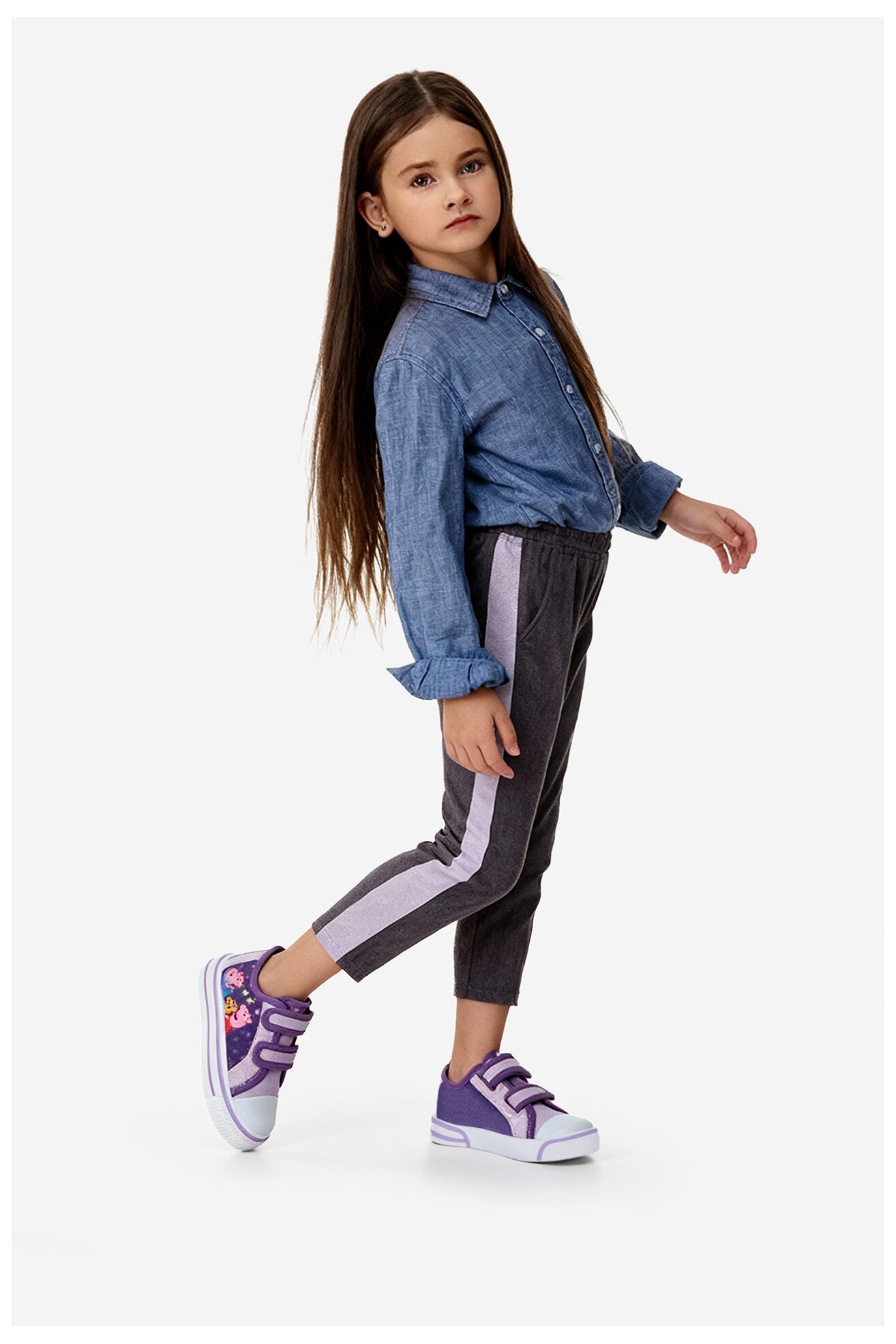 Plátěná obuv PEPPA PIG CEO-CP91-AW25-331PP FIALOVÁ