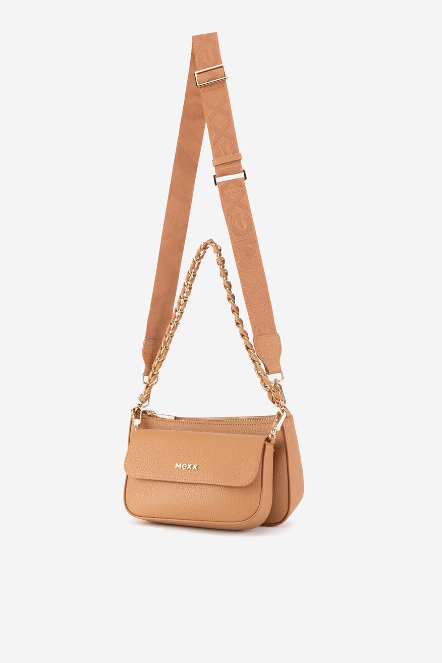 Дамска чанта Mexx КАМЕЛ - 5903698179391