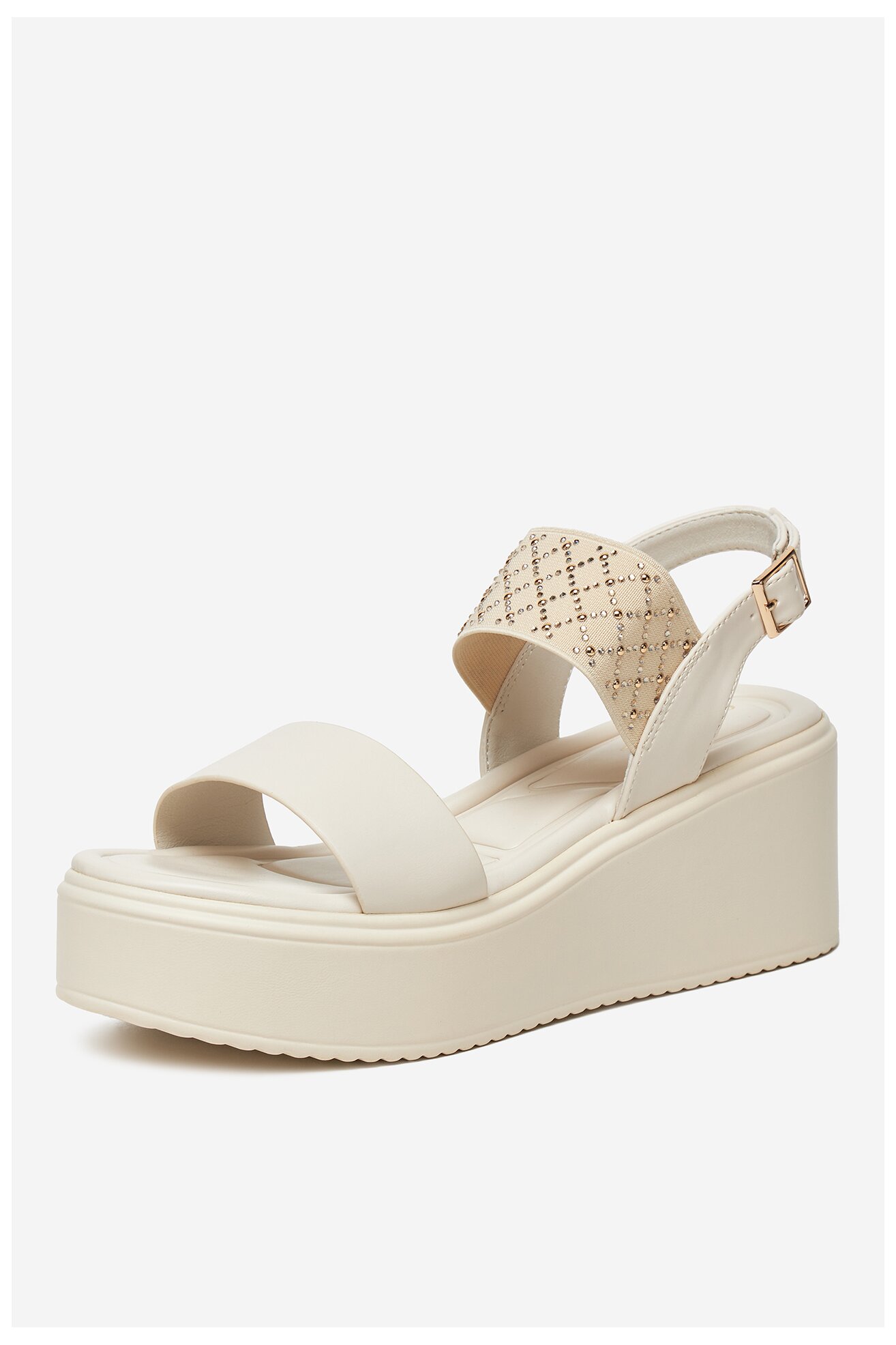 Sandały Clara Barson 3T8482-26 Kremowy