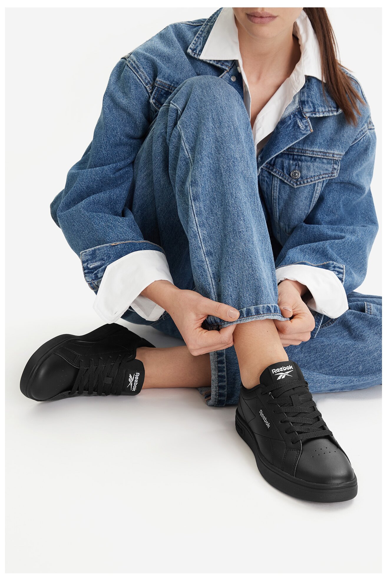 Obuwie sportowe Reebok C-COURT CLEAN 100074382 W Czarny