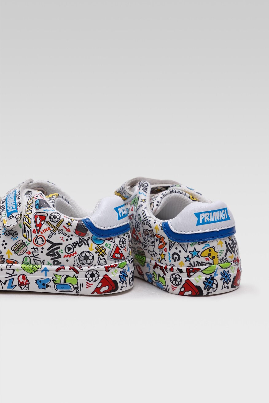 Primigi - Półbuty z printem białe - 5904248294113